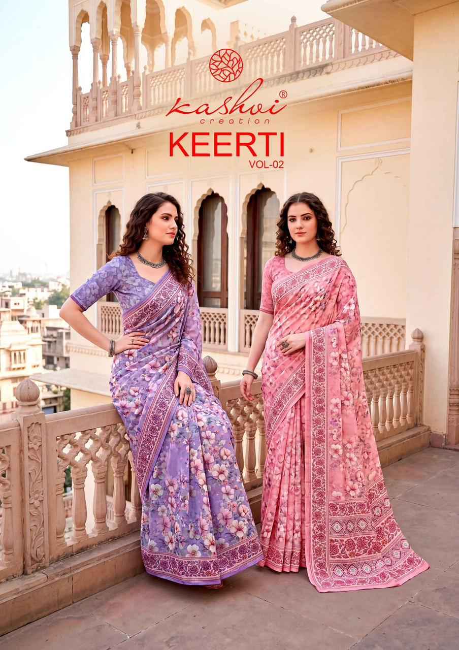 Kashvi Keerti Vol 2 Raga Digital Saree 8 pcs Catalogue