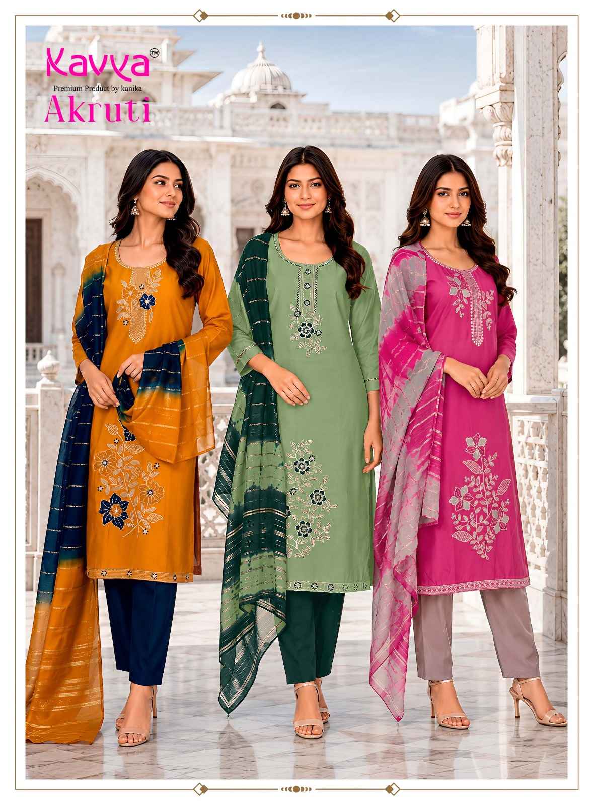 Kavya Akruti Vol 2 Roman Silk Kurti Combo 10 pcs Catalogue