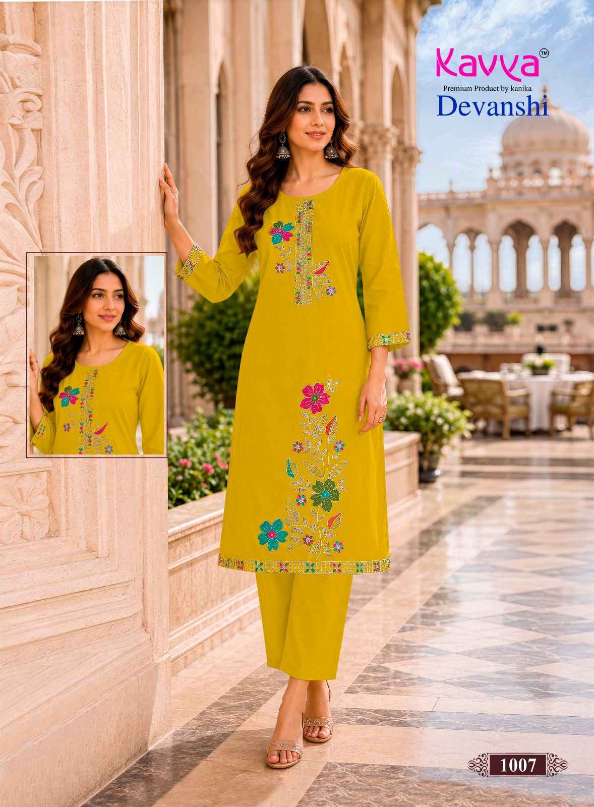 Kavya Devanshi Vol 1 Cotton Kurti With Bottom 10 pcs Catalogue