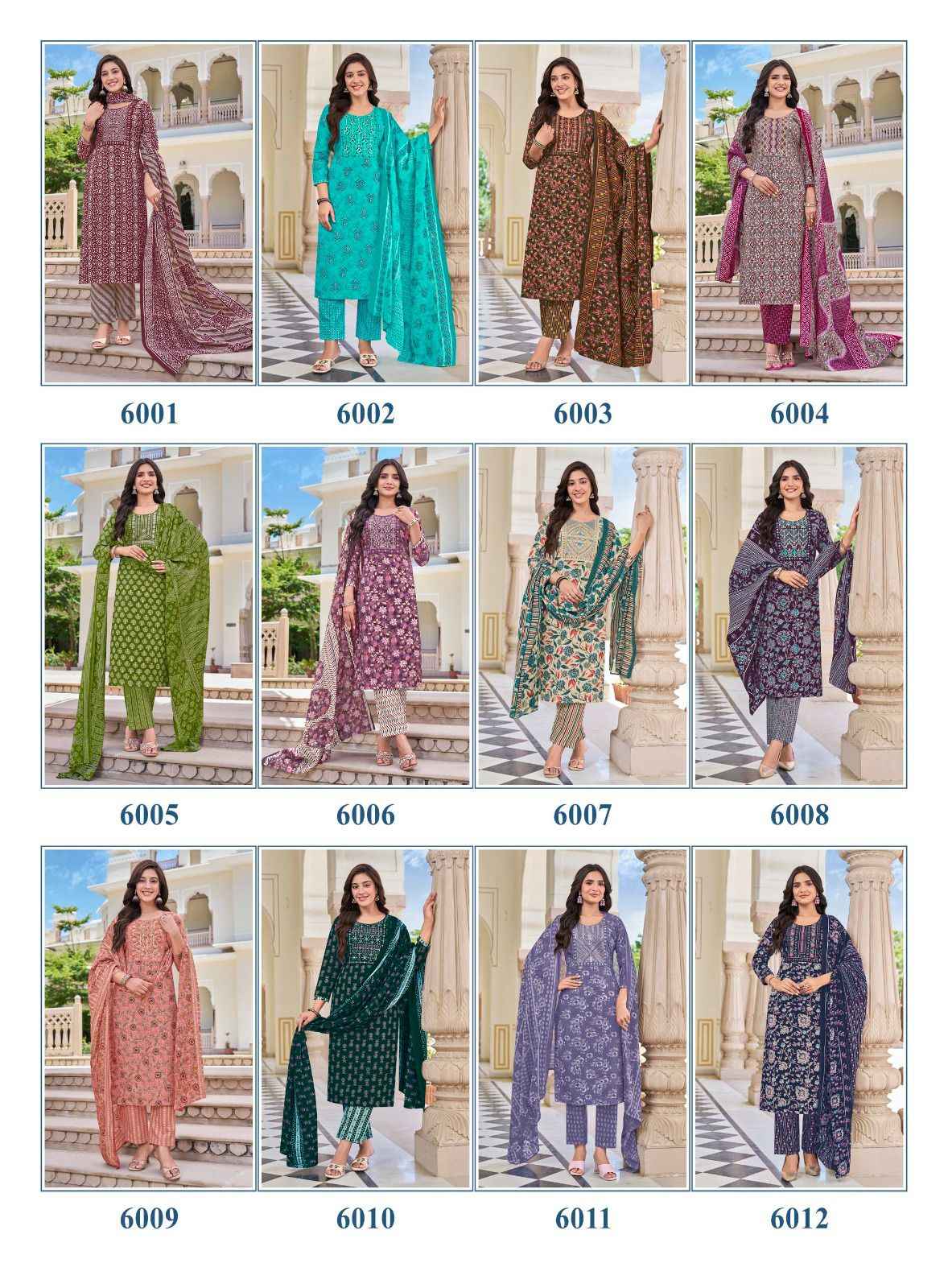 Kavya Kanika Ishita Vol 6 Cotton Kurti Combo 12 pcs Catalogue