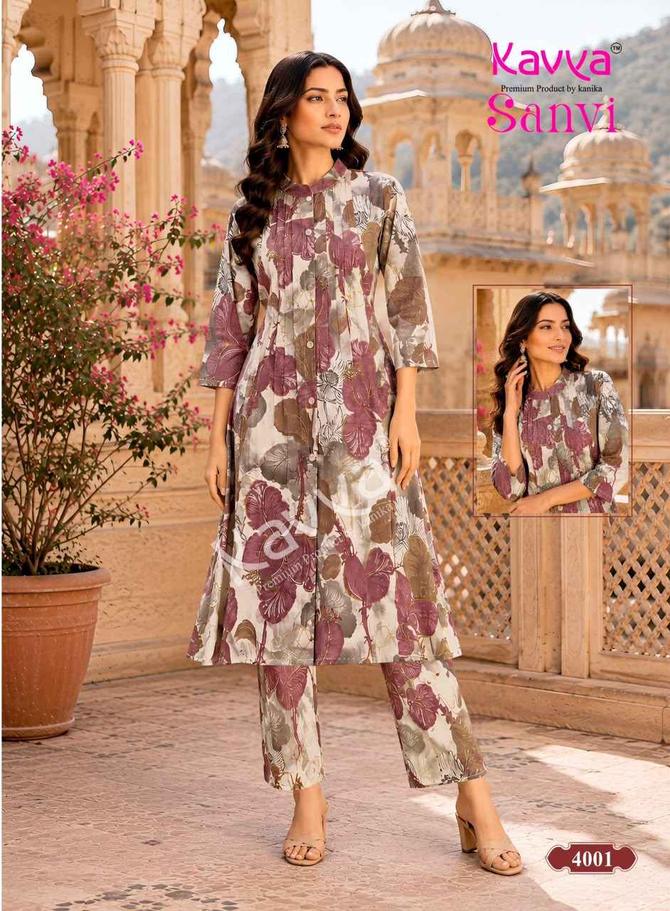 Kavya Sanvi Vol 4 Cotton Co Ord Set 10 pcs Catalogue