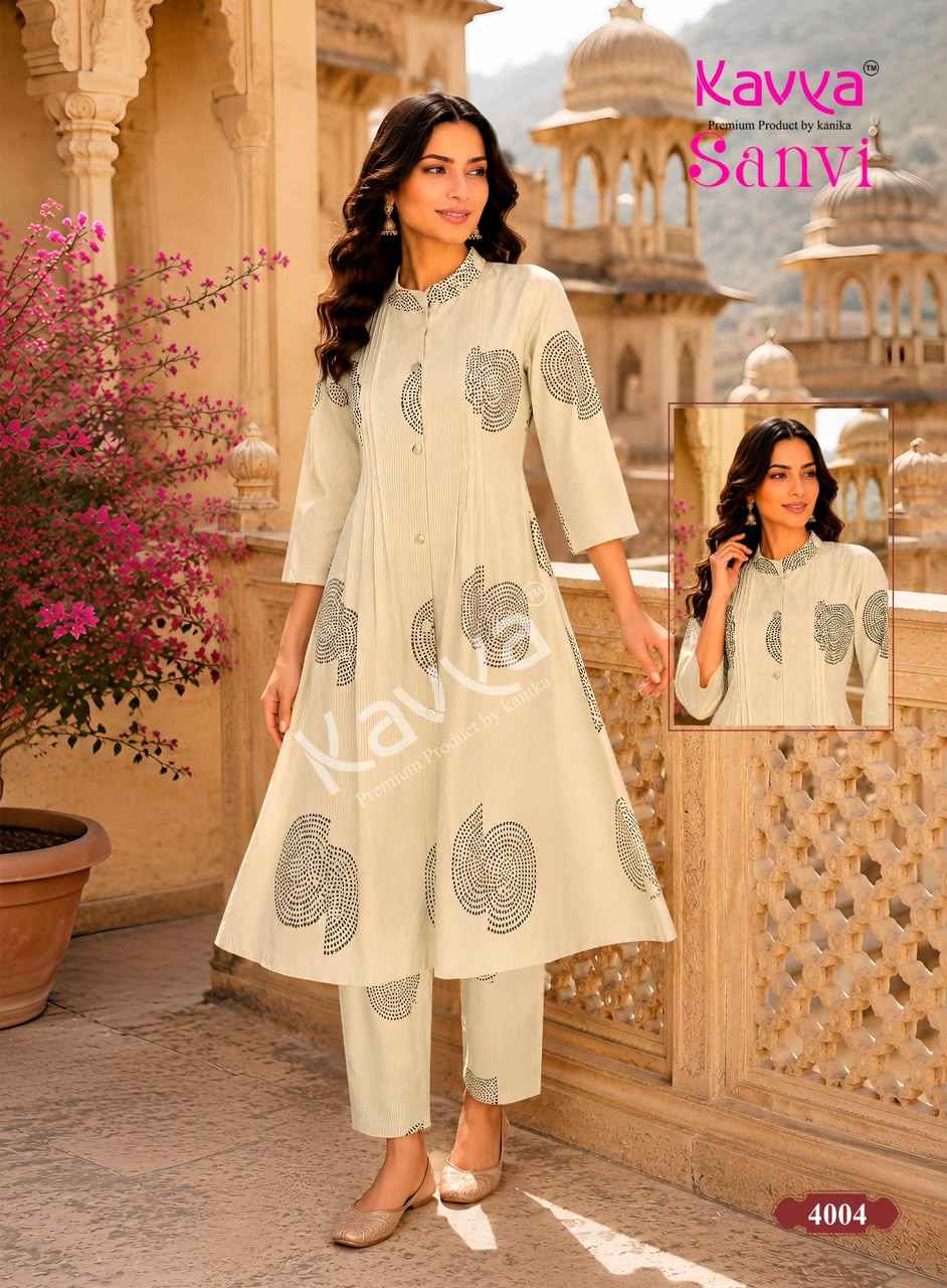 Kavya Sanvi Vol 4 Cotton Co Ord Set 10 pcs Catalogue