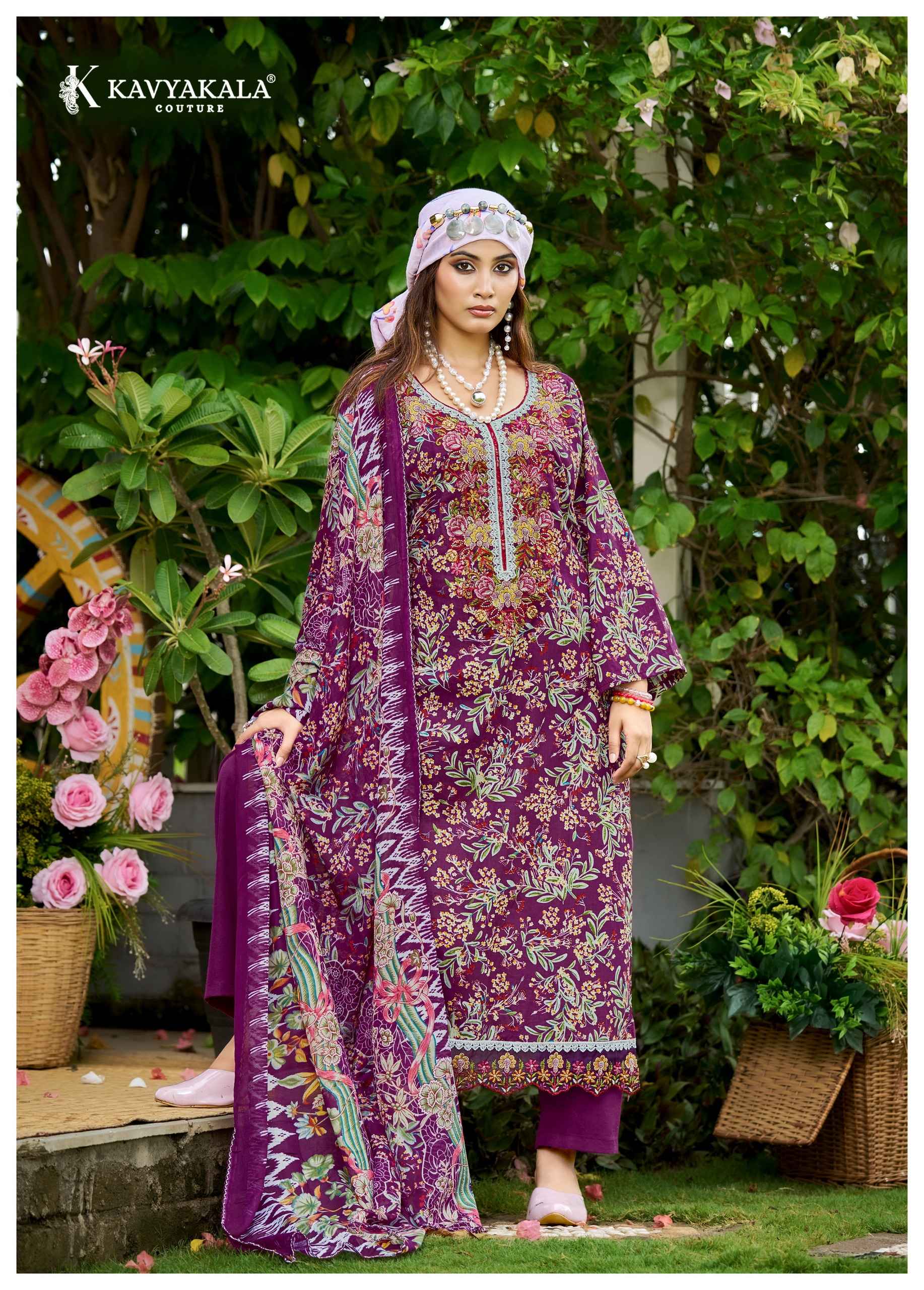 Kavyakala Riwayat Vol 3 Lawn Cotton Dress Material 8 pcs Catalogue