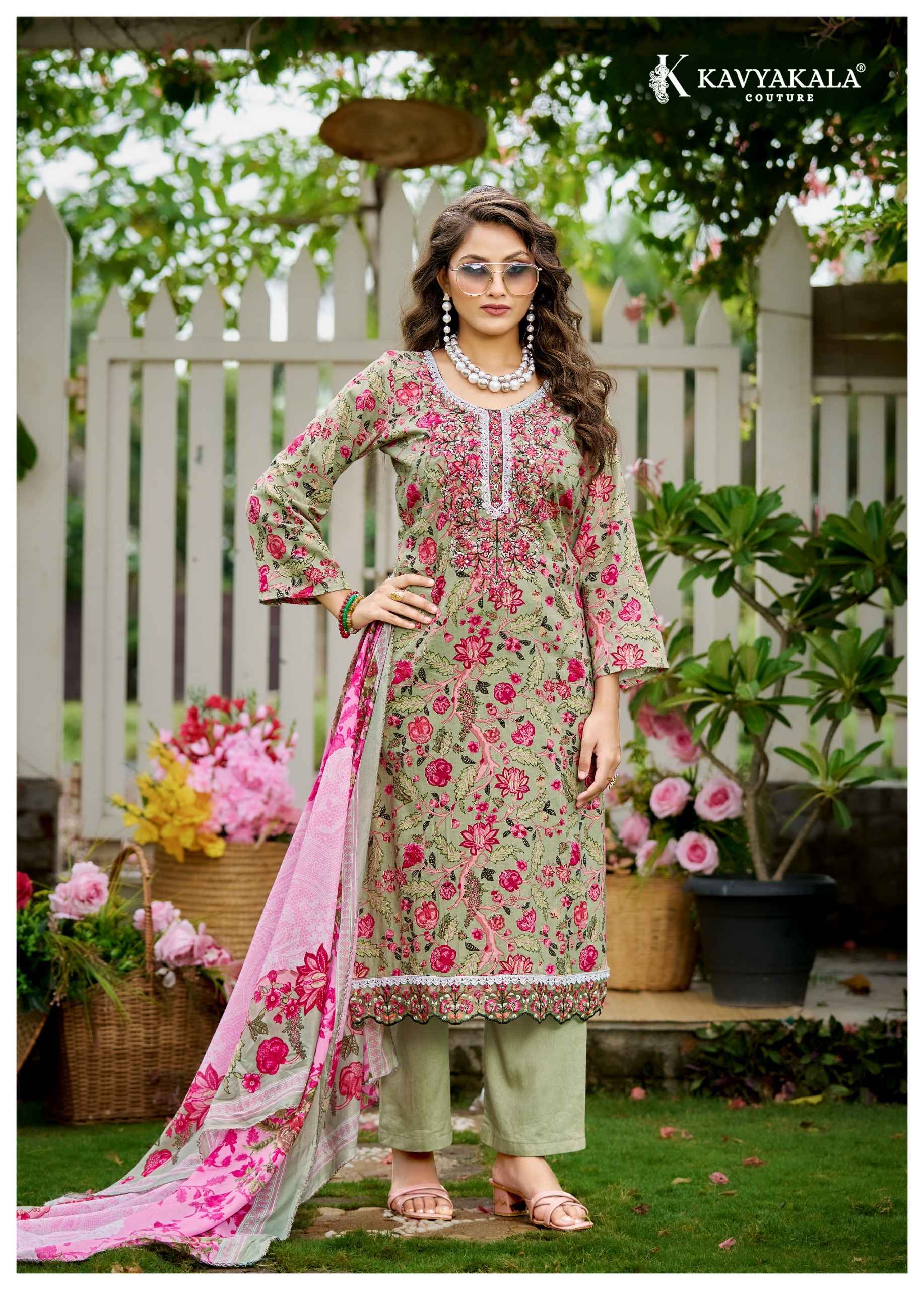 Kavyakala Riwayat Vol 3 Lawn Cotton Dress Material 8 pcs Catalogue