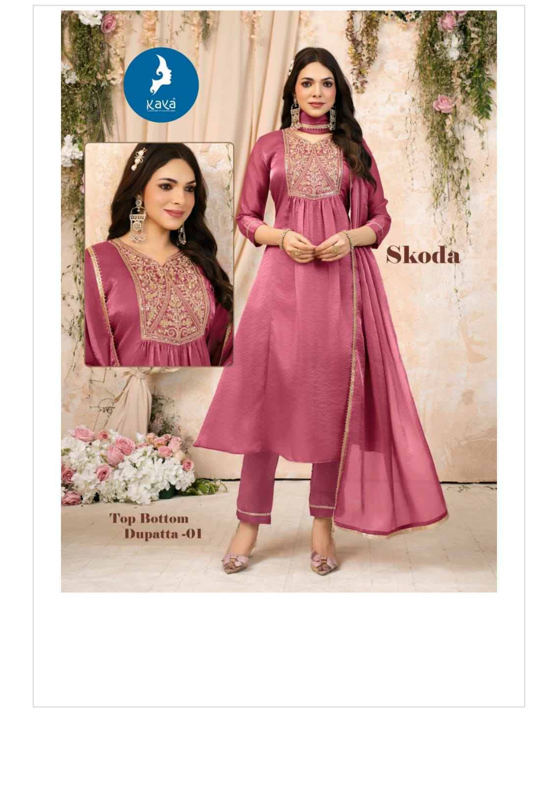 Kaya Skoda Fandy Kurti Combo 5 pcs Catalogue