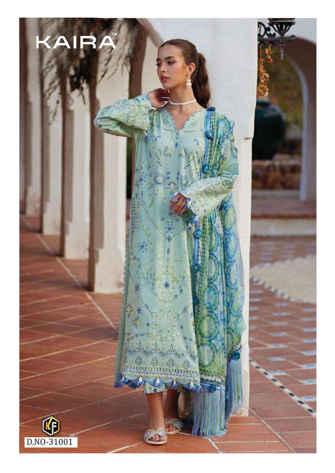 Keval Fab Kaira Vol 31 Readymade Lawn Cotton Dress 6 pcs Catalogue