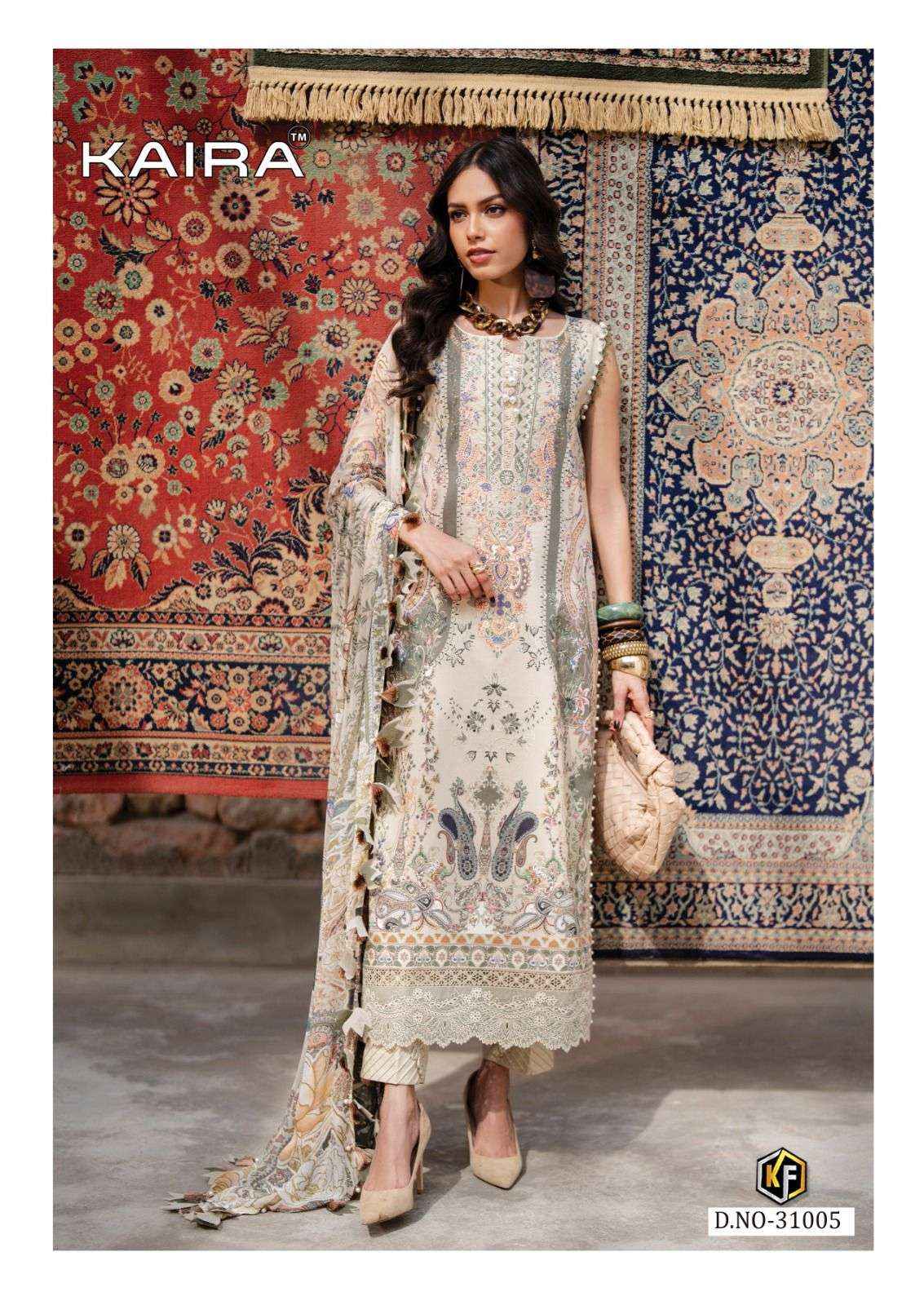 Keval Fab Kaira Vol 31 Readymade Lawn Cotton Dress 6 pcs Catalogue