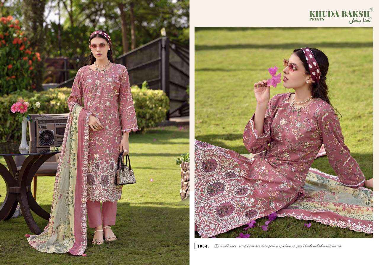 Khudha Baksh Prints Dastaan E Jashan Vol 3 Lawn Dress Material 8 pcs Cataloge