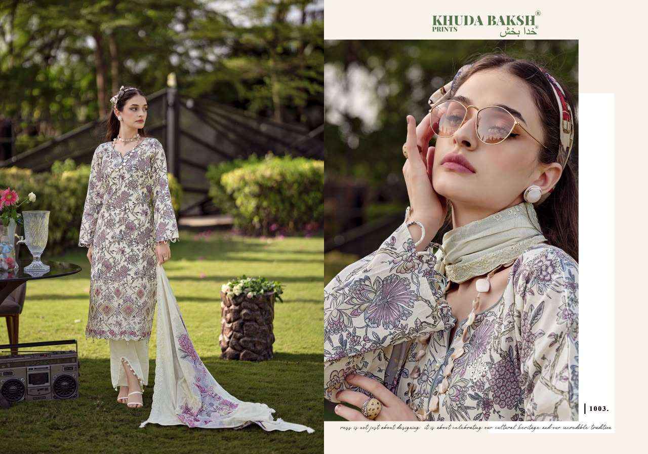 Khudha Baksh Prints Dastaan E Jashan Vol 3 Lawn Dress Material 8 pcs Cataloge