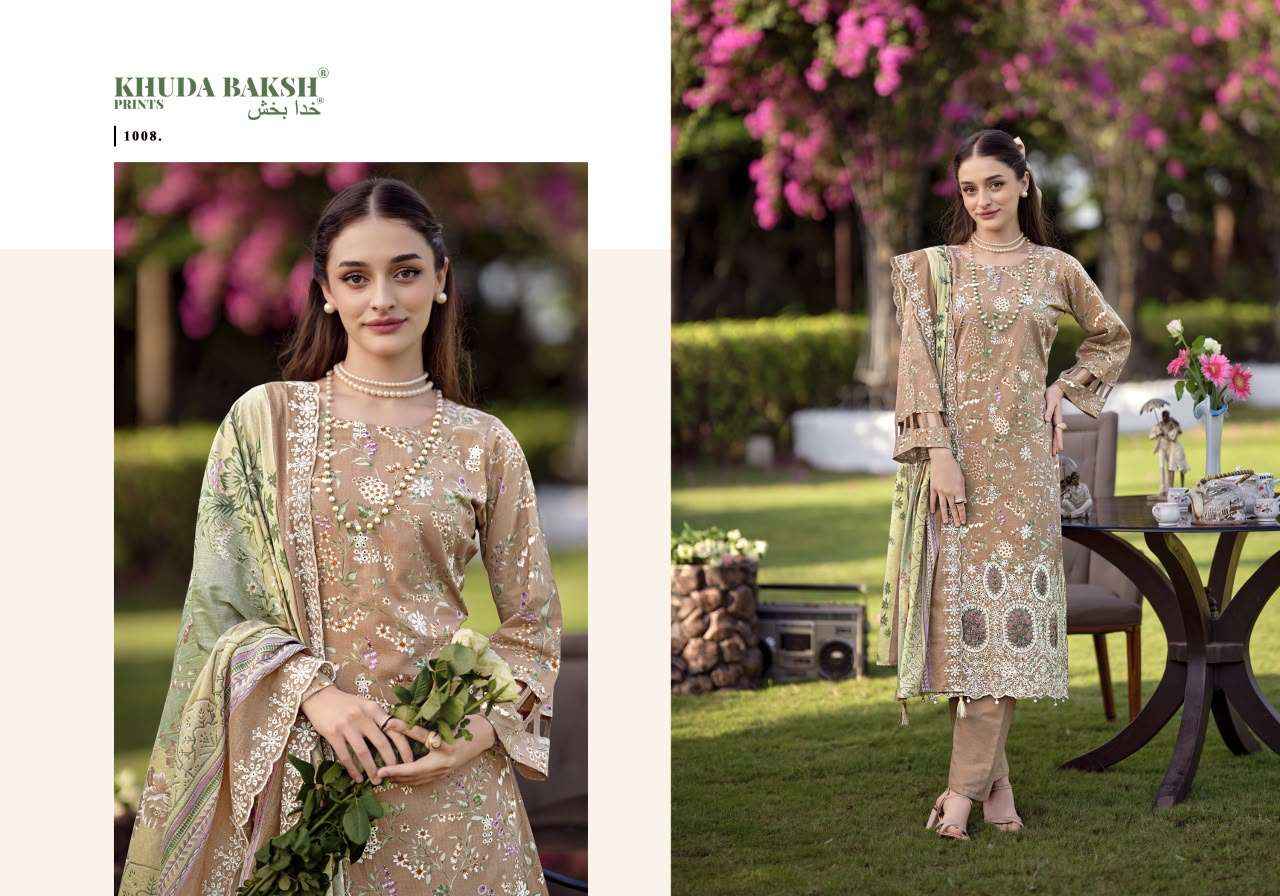 Khudha Baksh Prints Dastaan E Jashan Vol 3 Lawn Dress Material 8 pcs Cataloge