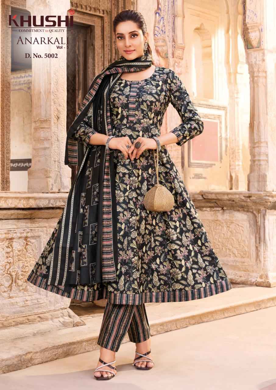 Khushi Anarkali Vol 5 Cotton Kurti Combo 8 pcs Catalogue
