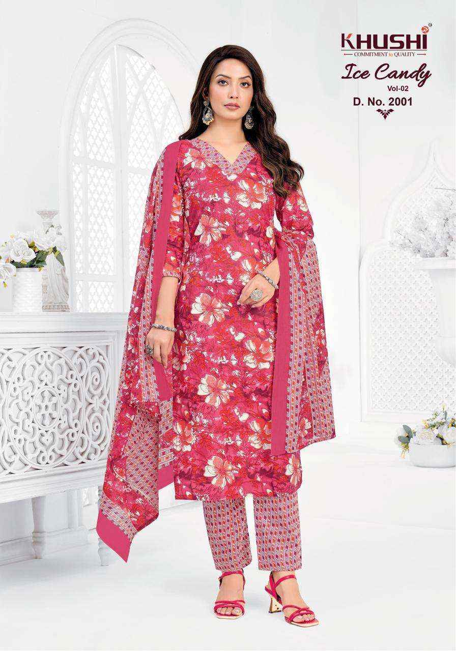 Khushi Ice Candy Vol 2 Readymade Cotton Dress 12 pcs Catalogue