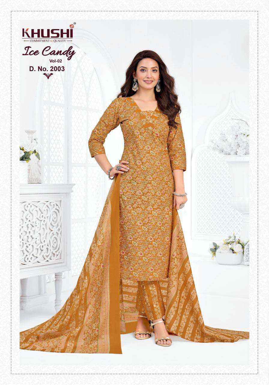 Khushi Ice Candy Vol 2 Readymade Cotton Dress 12 pcs Catalogue