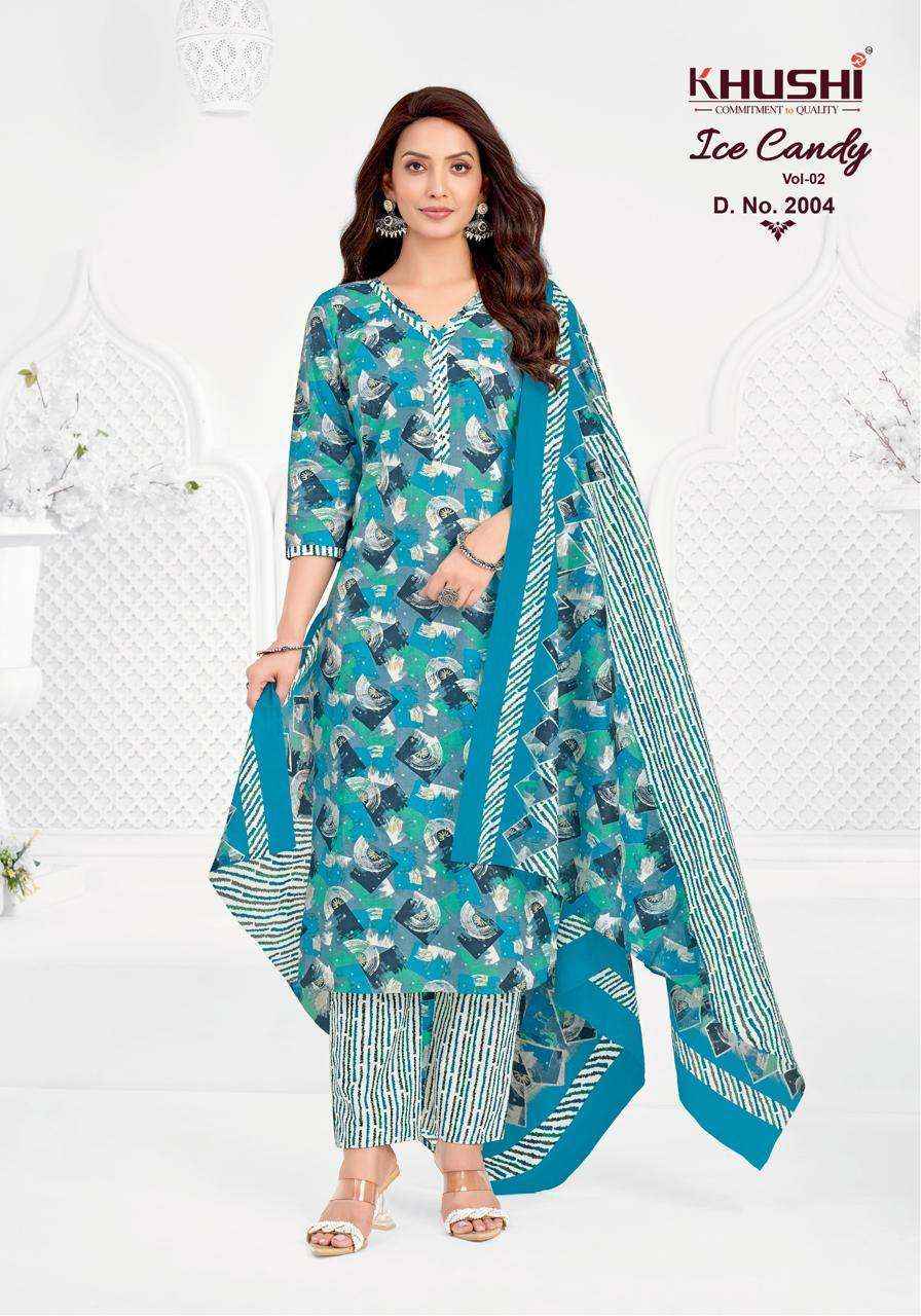 Khushi Ice Candy Vol 2 Readymade Cotton Dress 12 pcs Catalogue