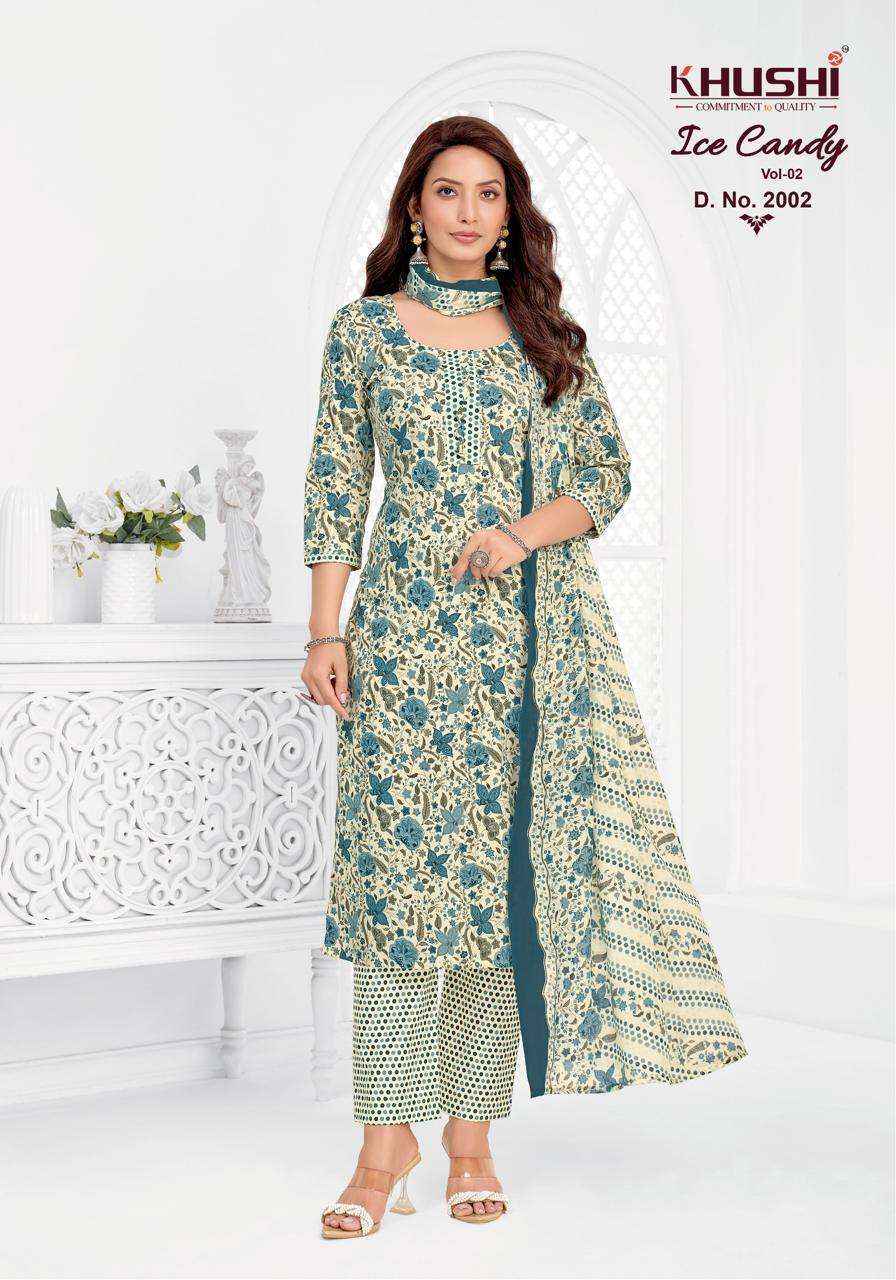Khushi Ice Candy Vol 2 Readymade Cotton Dress 12 pcs Catalogue