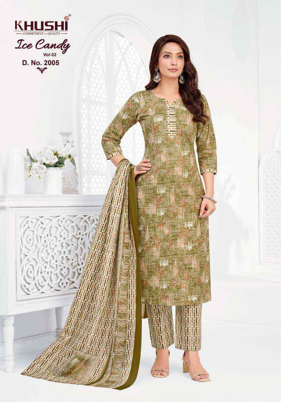 Khushi Ice Candy Vol 2 Readymade Cotton Dress 12 pcs Catalogue