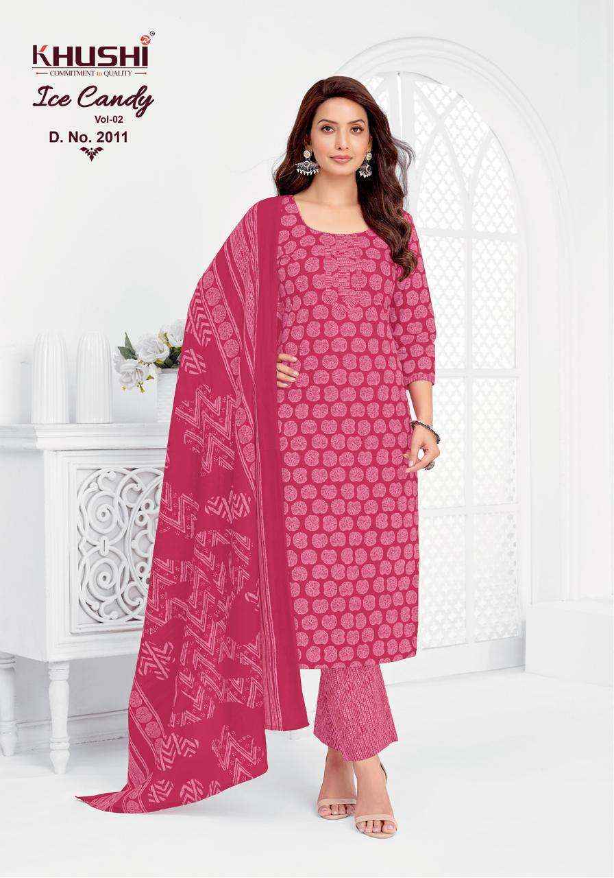 Khushi Ice Candy Vol 2 Readymade Cotton Dress 12 pcs Catalogue