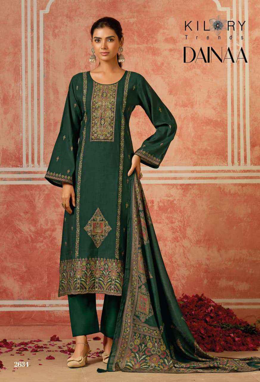Kilory Trends Dainaa Muslin Dress Material 6 pcs Catalogue