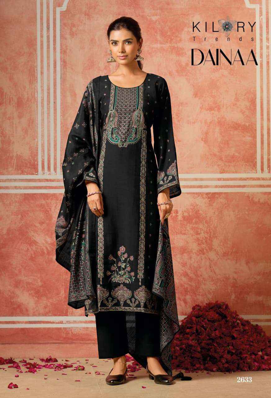 Kilory Trends Dainaa Muslin Dress Material 6 pcs Catalogue