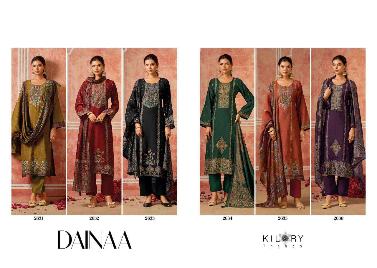 Kilory Trends Dainaa Muslin Dress Material 6 pcs Catalogue