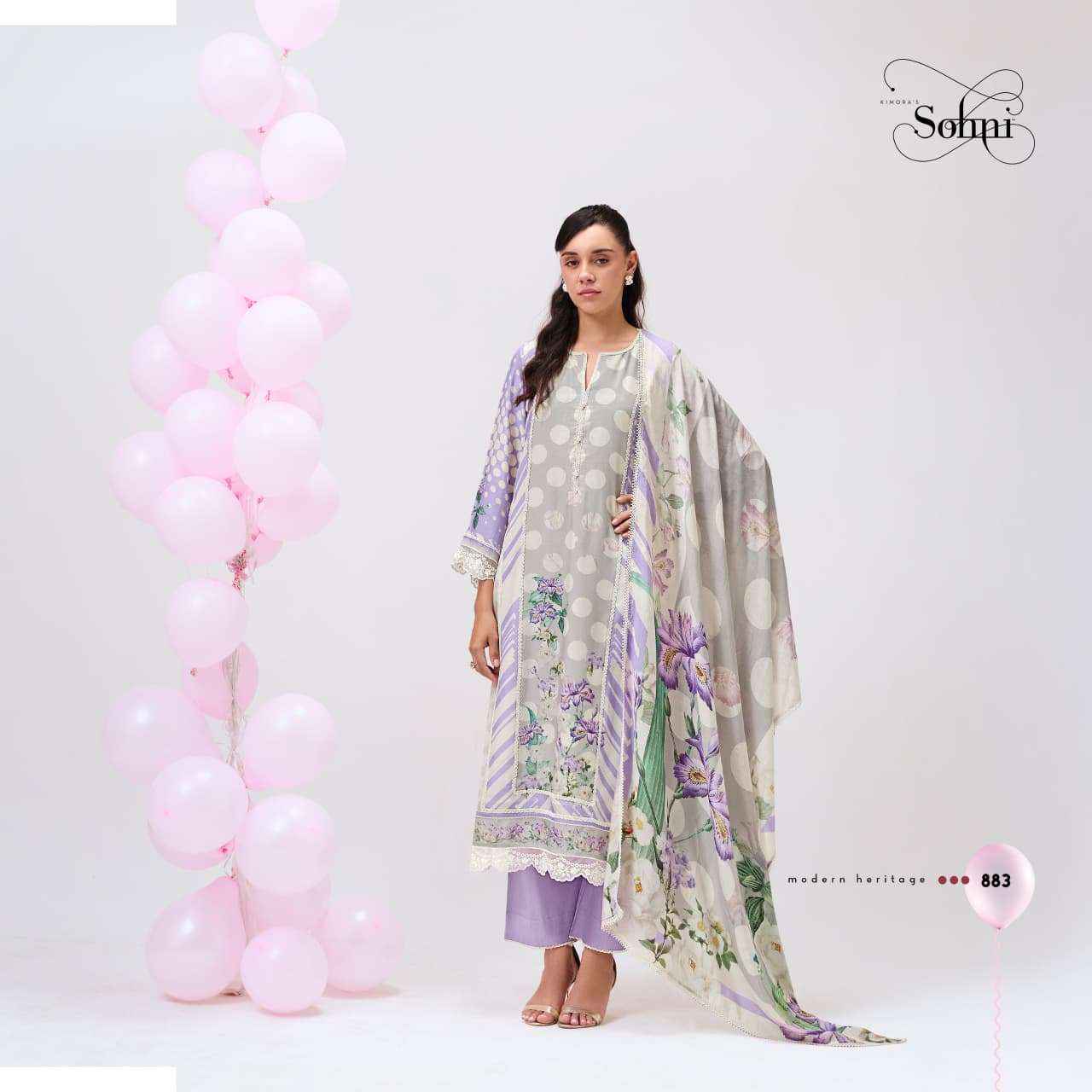 Kimora Bebo Muslin Dress Material 4 pcs Catalogue