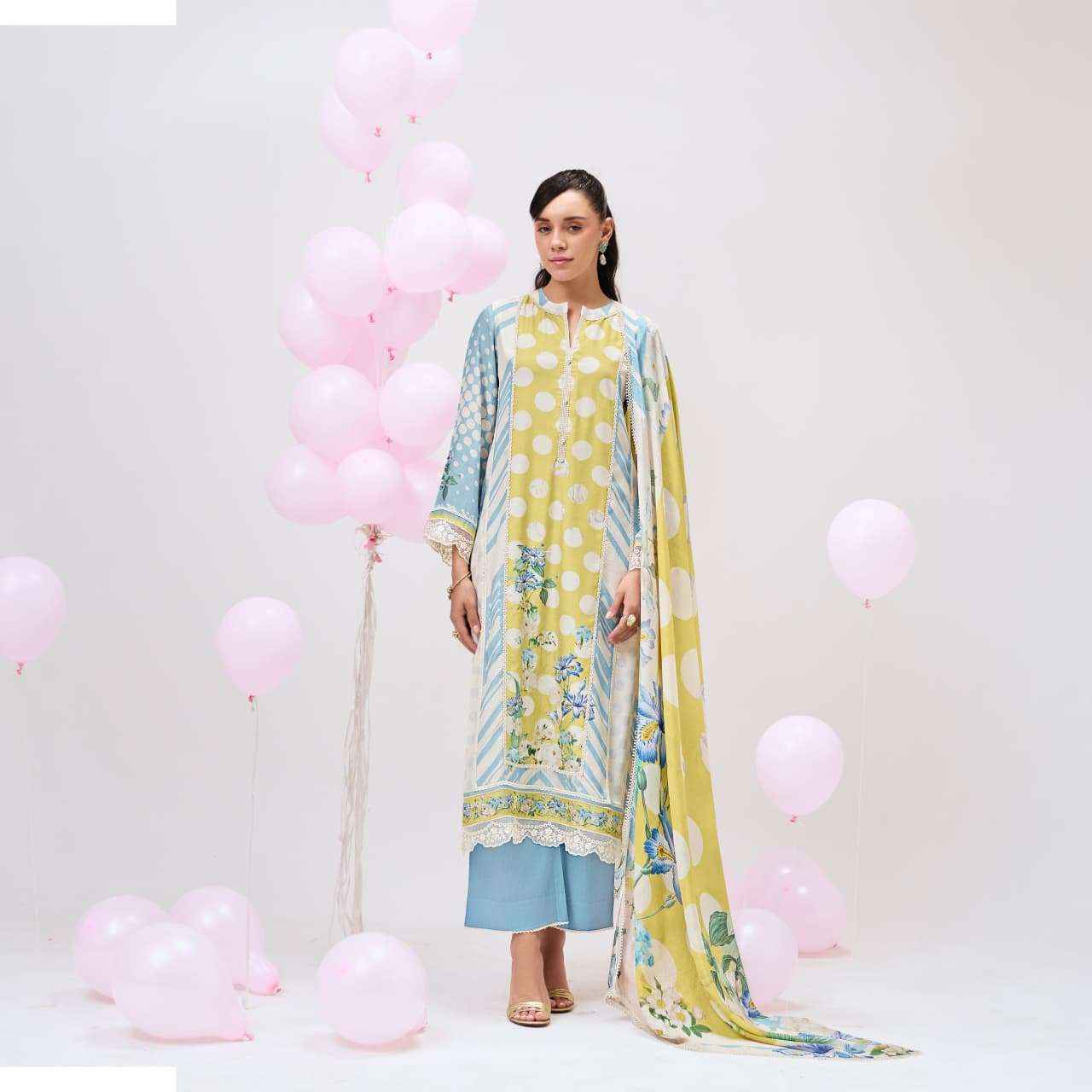 Kimora Bebo Muslin Dress Material 4 pcs Catalogue