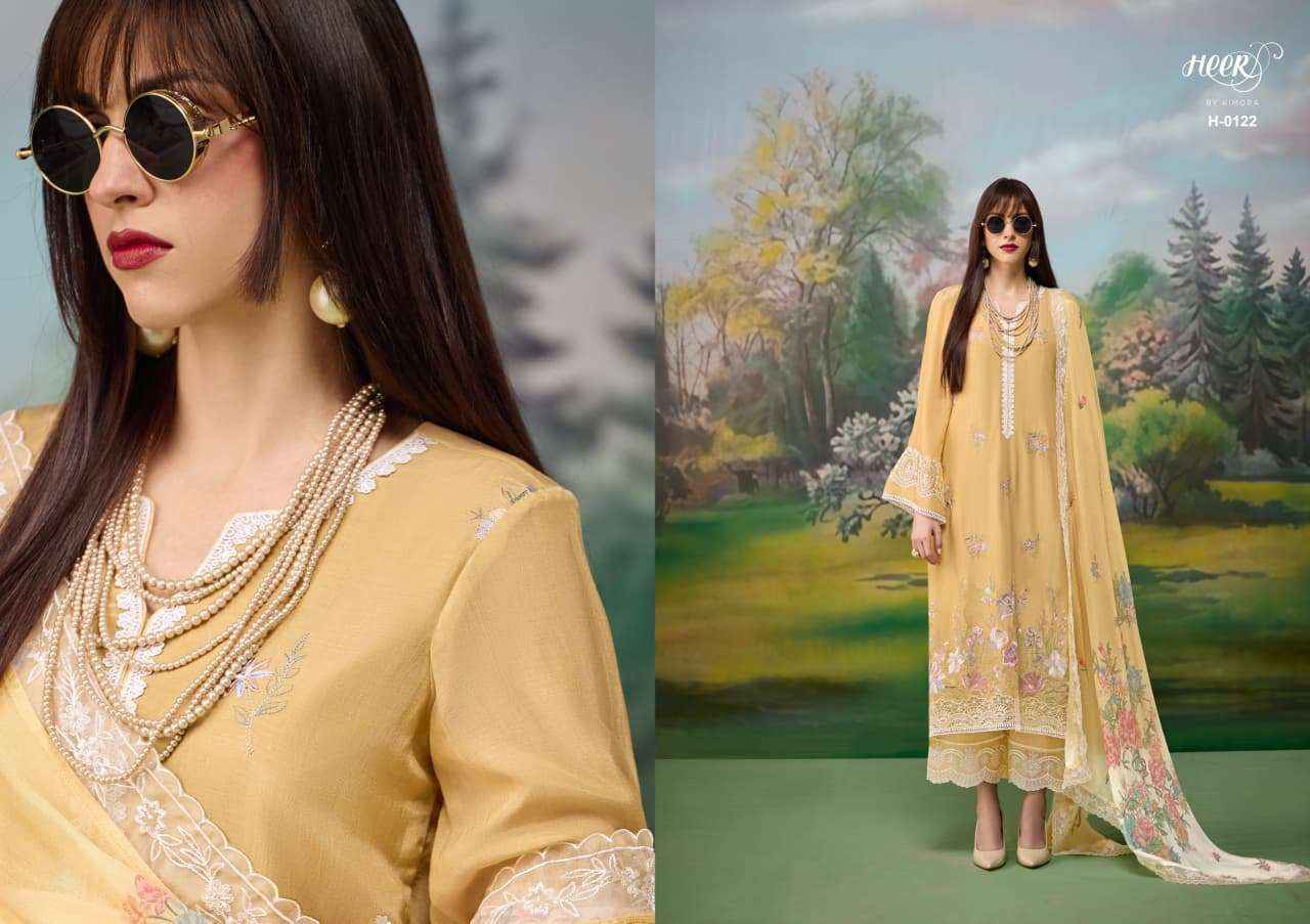 Kimora Heer Jaani Muslin Dress Material 6 pcs Catalogue