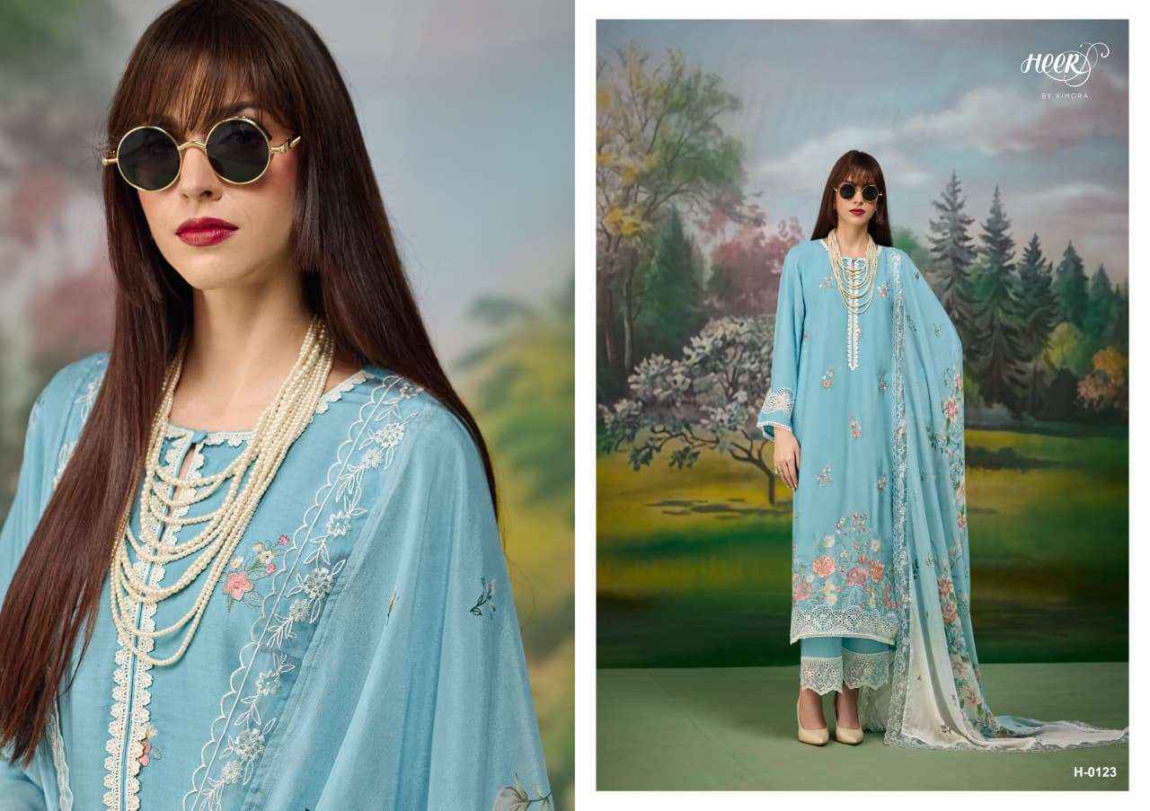 Kimora Heer Jaani Muslin Dress Material 6 pcs Catalogue