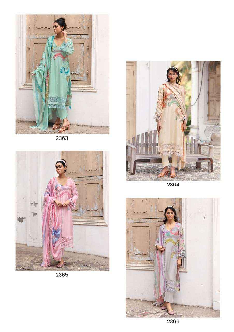 Kimora Ronaq Lawn Cotton Dress Material 4 pcs Catalogue