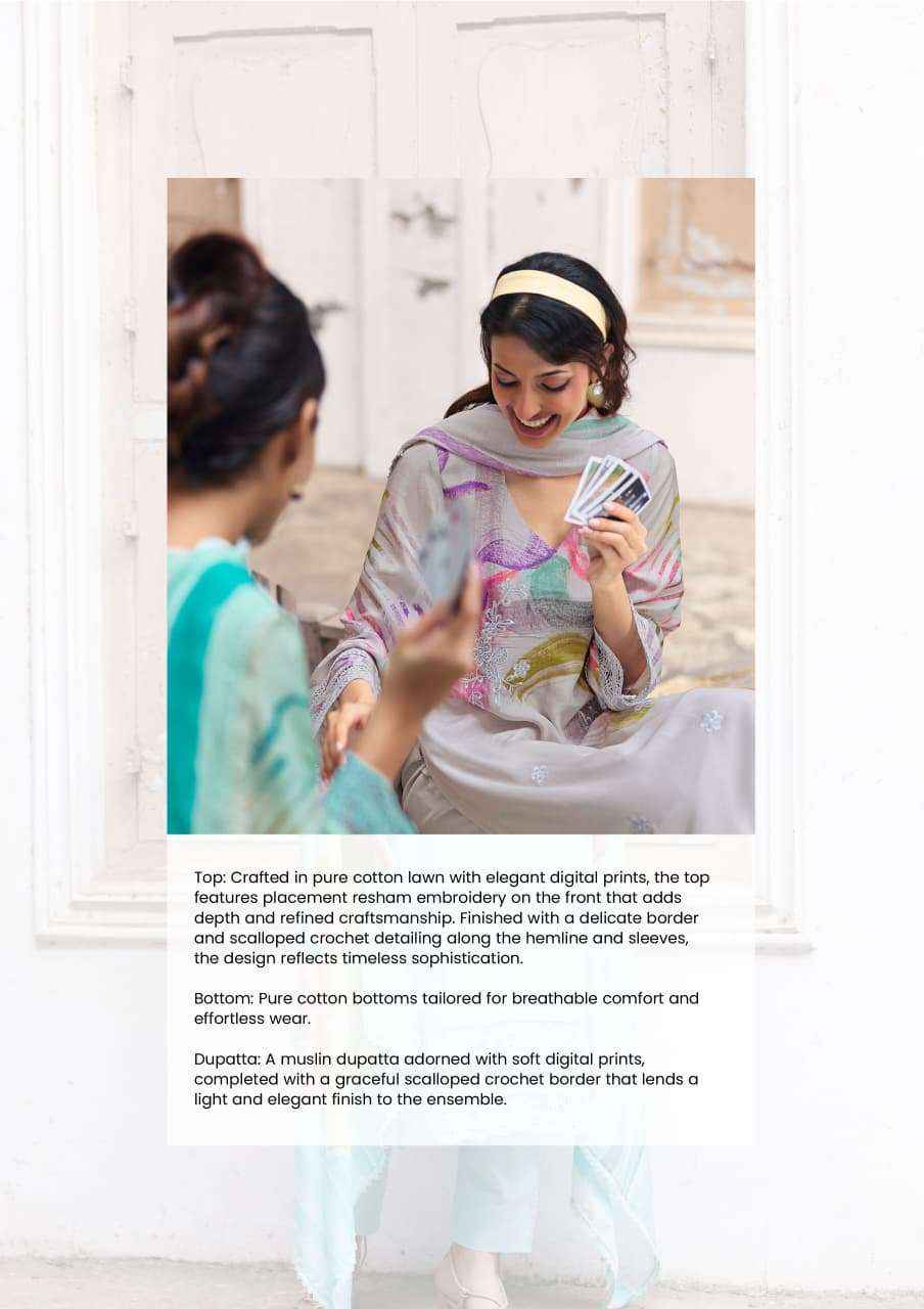 Kimora Ronaq Lawn Cotton Dress Material 4 pcs Catalogue
