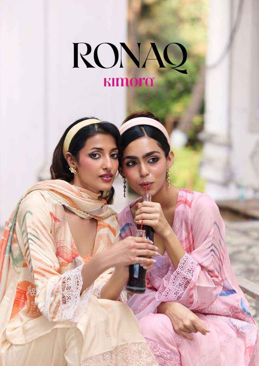 Kimora Ronaq Lawn Cotton Dress Material 4 pcs Catalogue