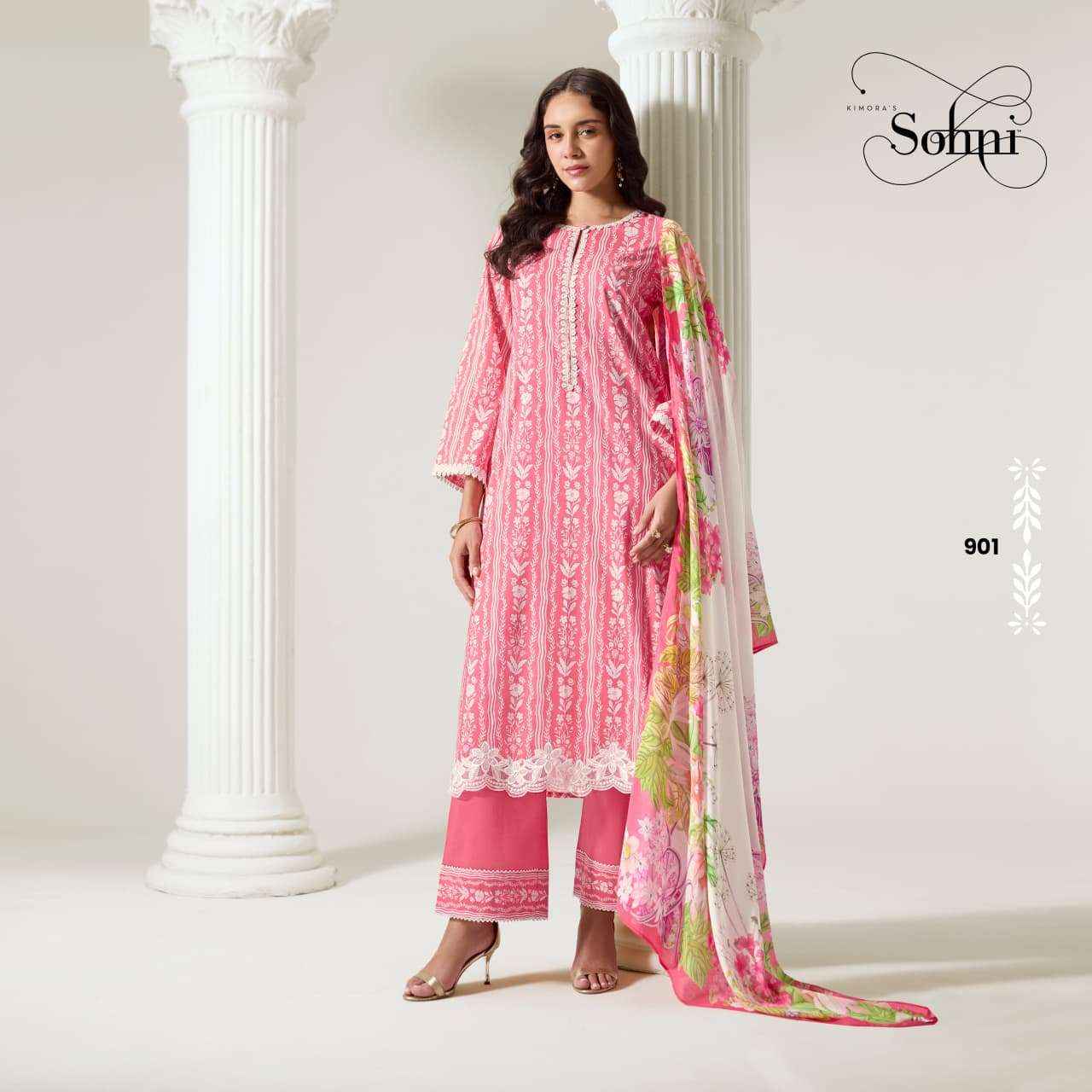 Kimora Sohani Secret Muslin Dress Material 4 pcs Catalogue