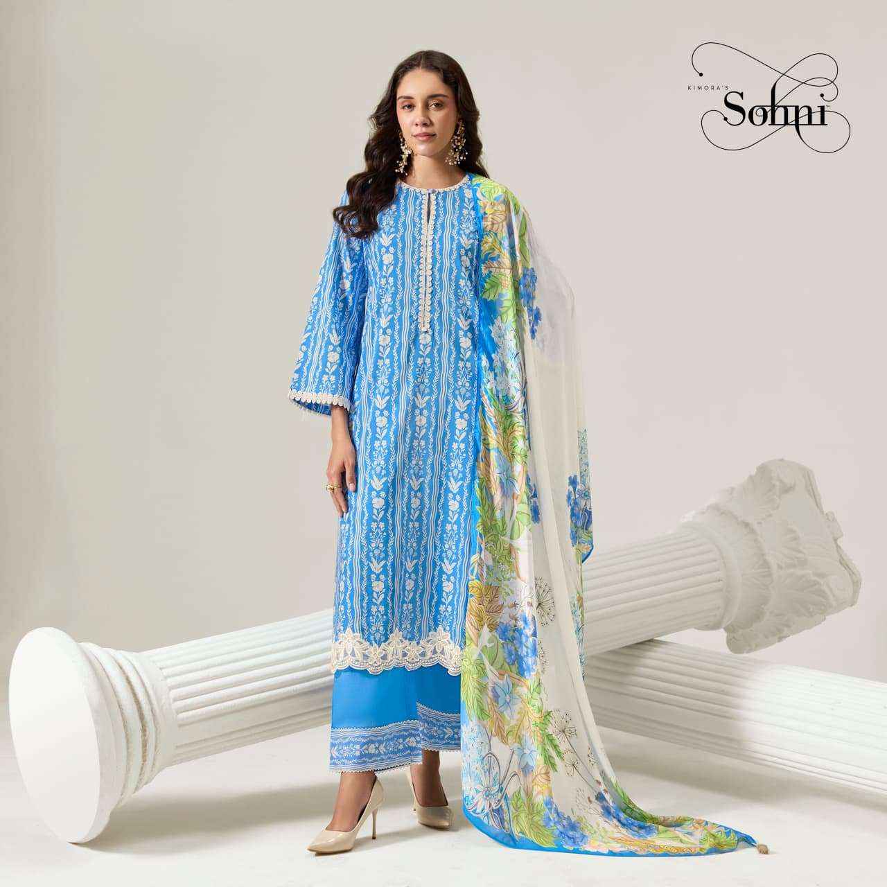 Kimora Sohani Secret Muslin Dress Material 4 pcs Catalogue
