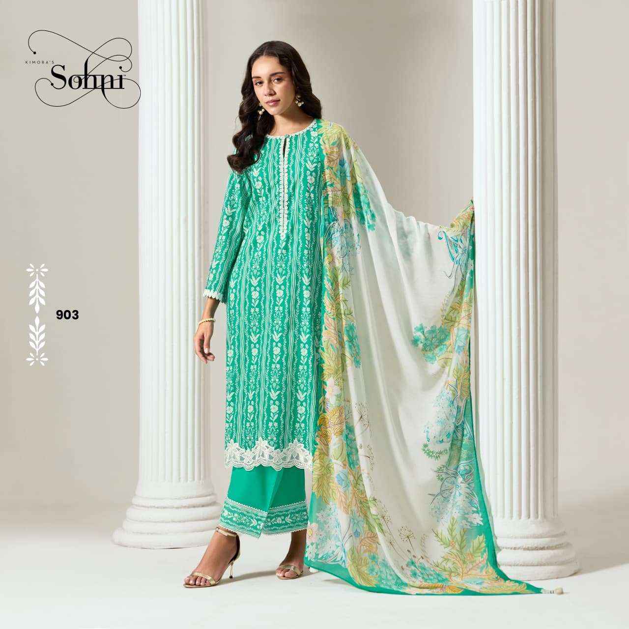 Kimora Sohani Secret Muslin Dress Material 4 pcs Catalogue