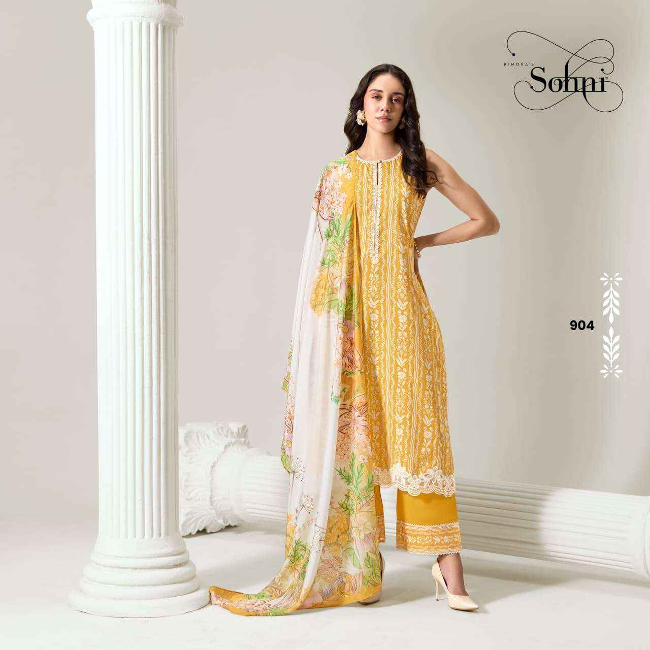 Kimora Sohani Secret Muslin Dress Material 4 pcs Catalogue