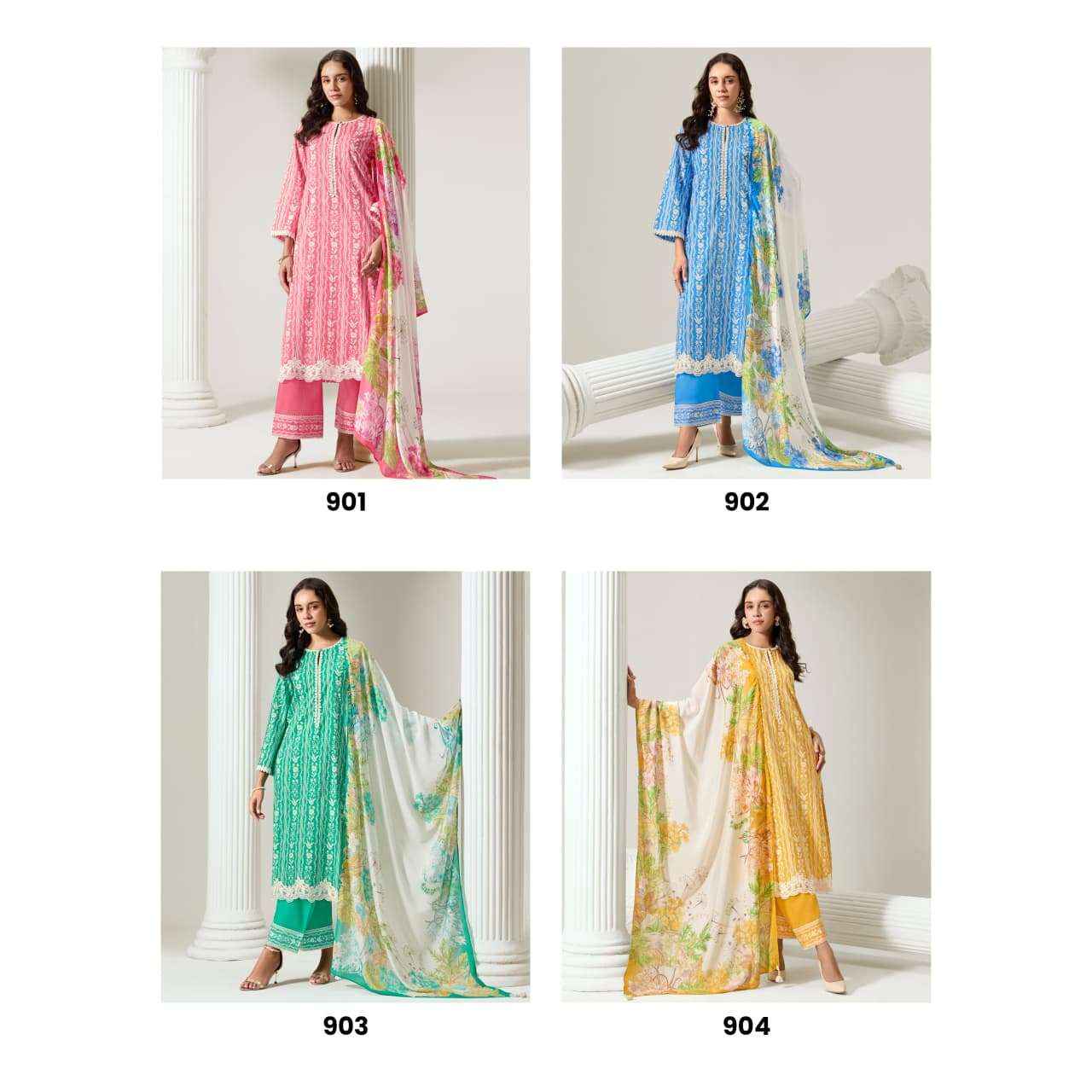 Kimora Sohani Secret Muslin Dress Material 4 pcs Catalogue