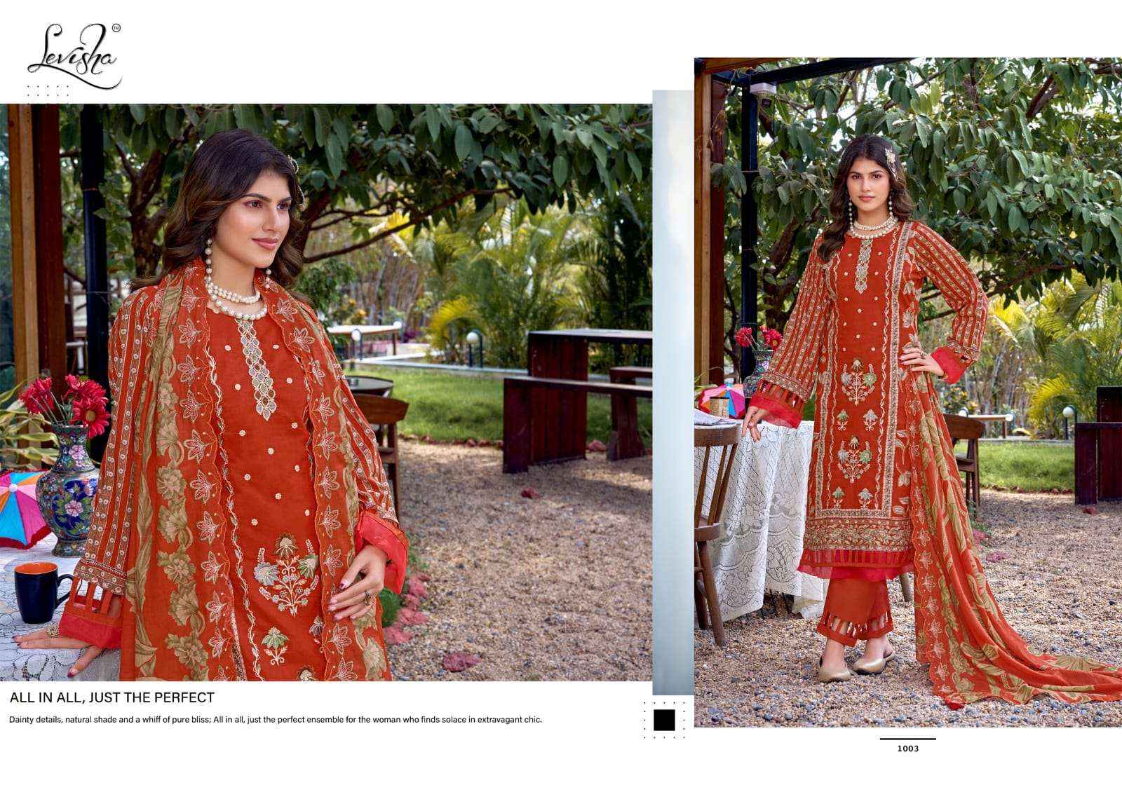 Levisha Bin Saeed Vol 6 Lawn Cotton Dress Material 6 pcs Catalogue