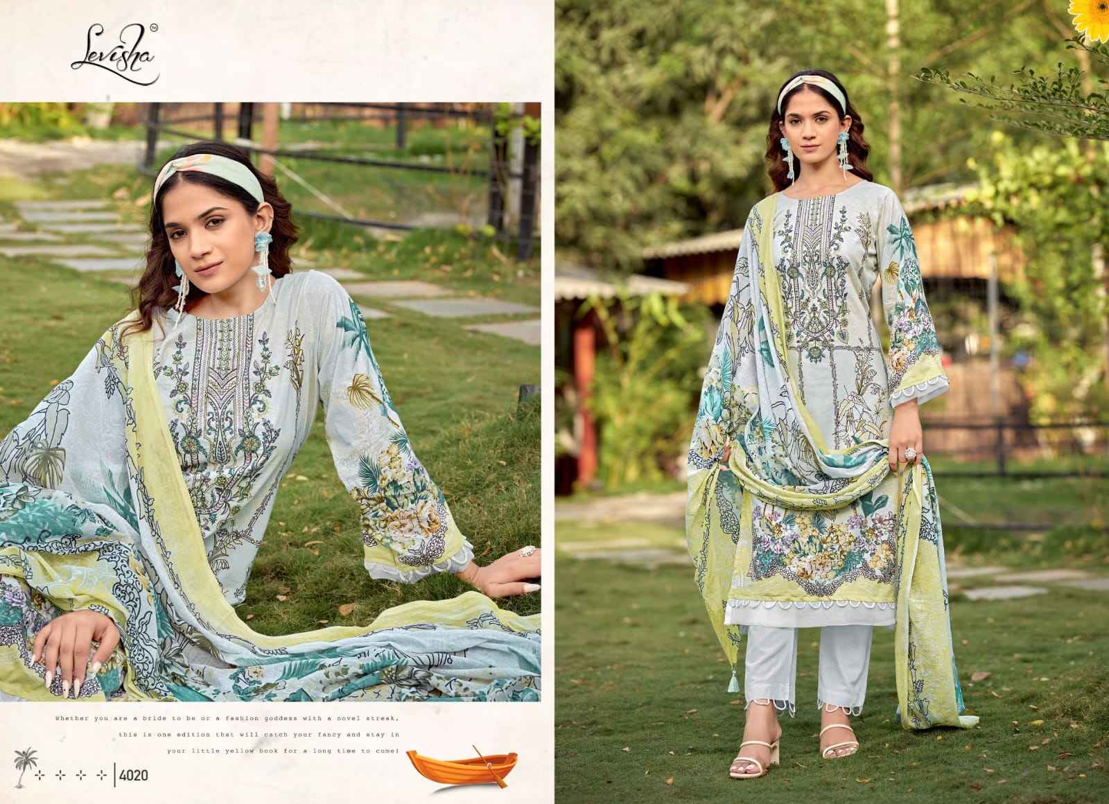 Levisha Muskan Vol 4 Cotton Dress Material 8 pcs Catalogue