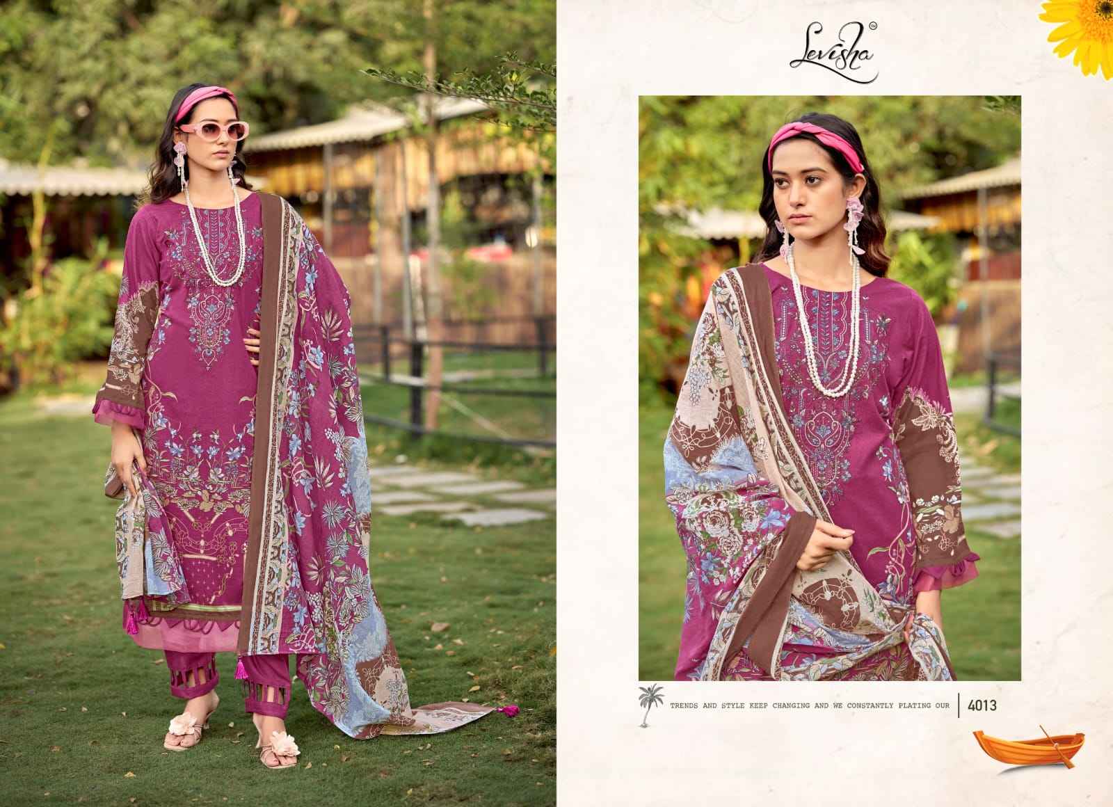 Levisha Muskan Vol 4 Cotton Dress Material 8 pcs Catalogue