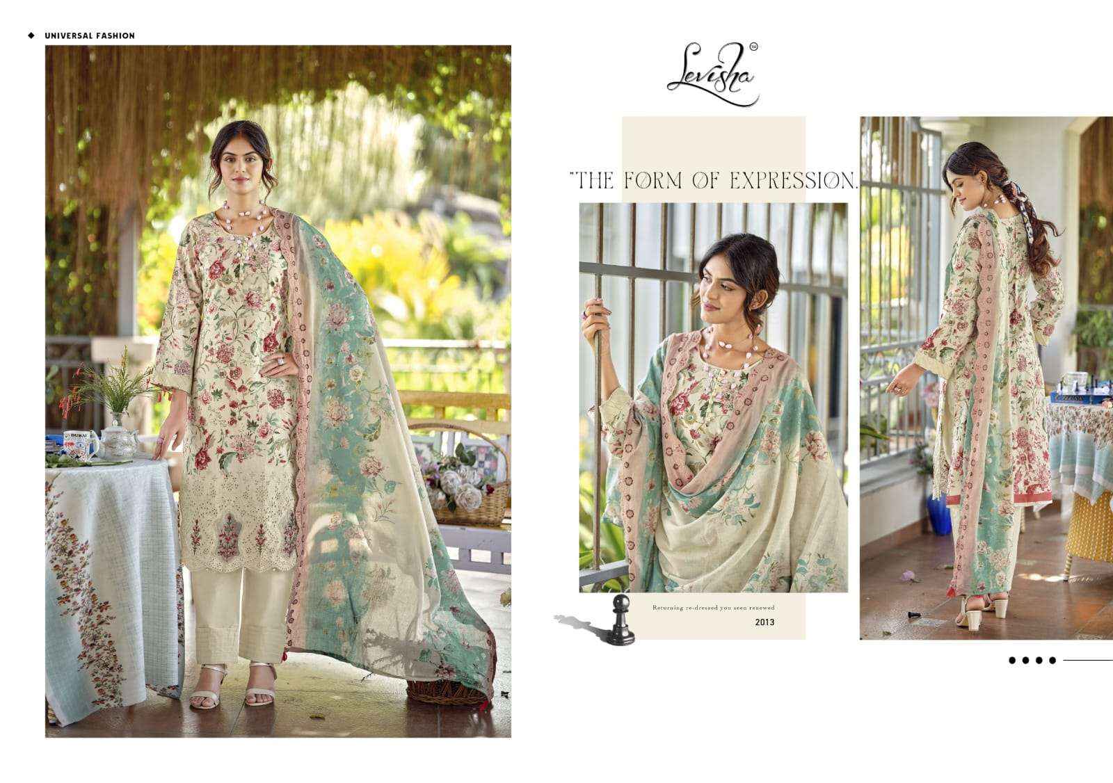 Levisha Nawazish Vol 2 Lawn Cotton Dress Material 6 pcs Catalogue