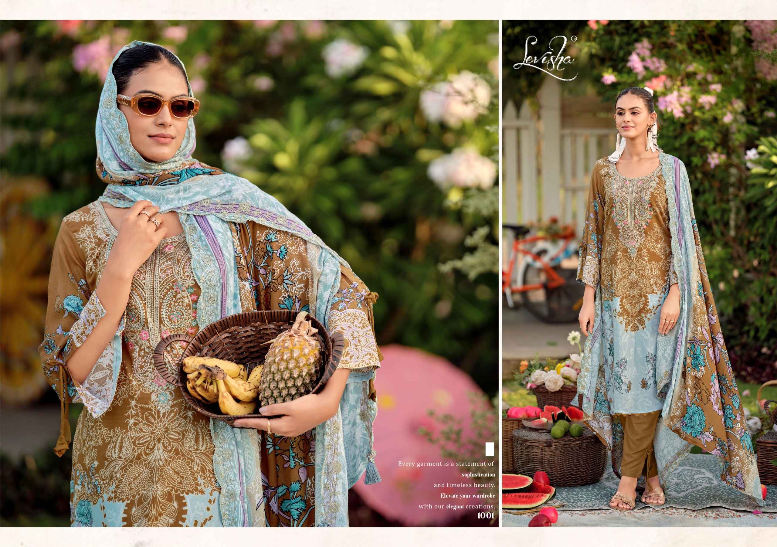 Levisha Needal Wonder Nx Vol 3 Rayon Viscose Dress Material 6 pcs Catalogue