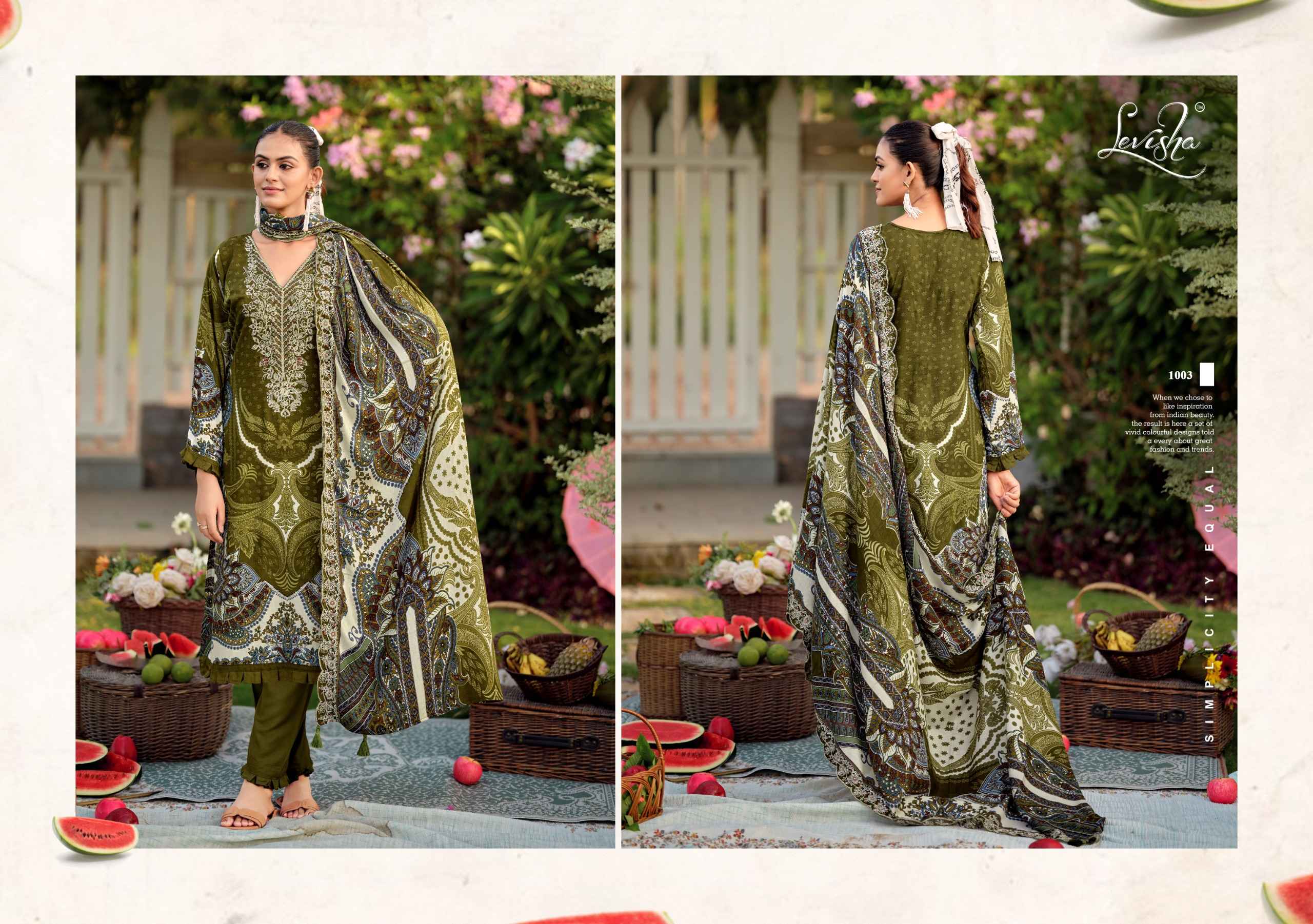 Levisha Needal Wonder Nx Vol 3 Rayon Viscose Dress Material 6 pcs Catalogue