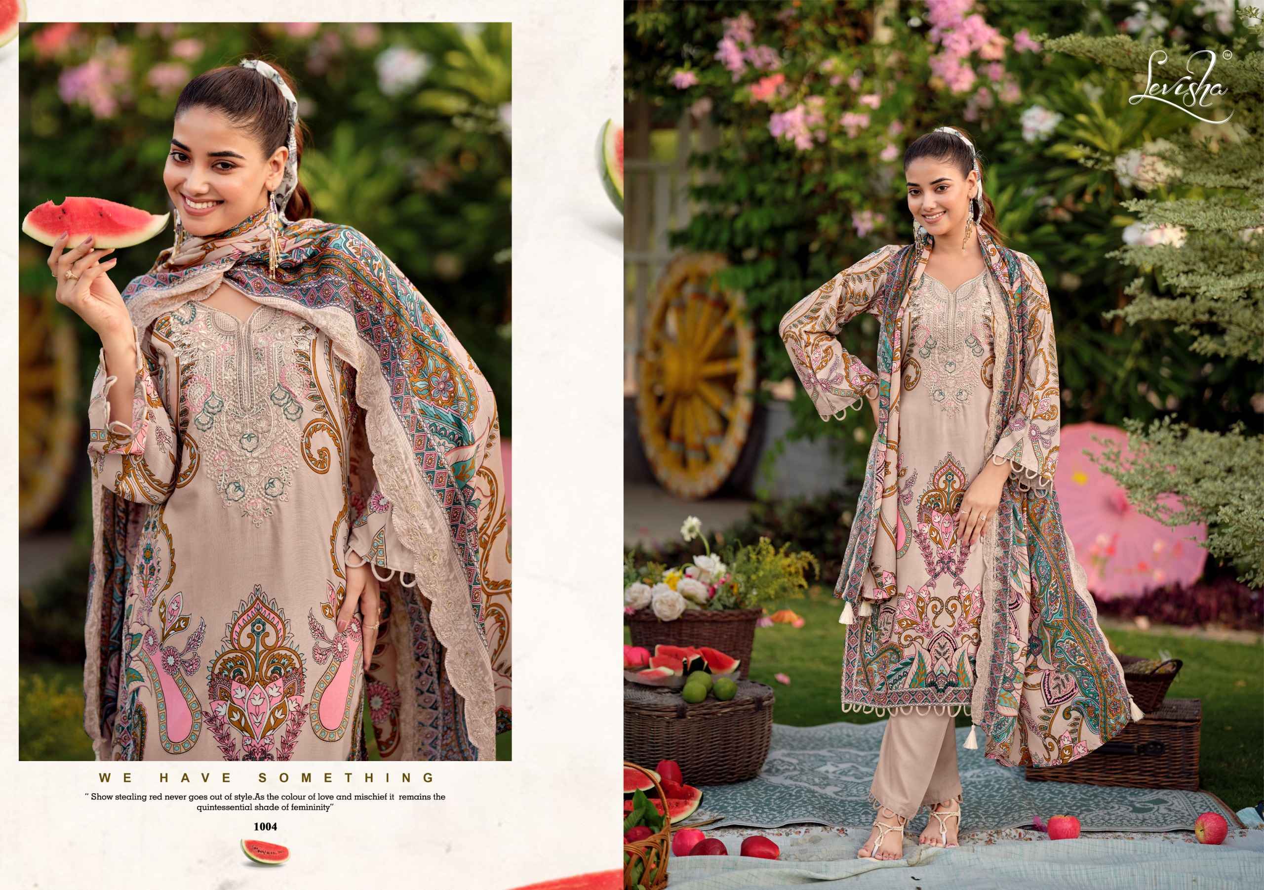 Levisha Needal Wonder Nx Vol 3 Rayon Viscose Dress Material 6 pcs Catalogue