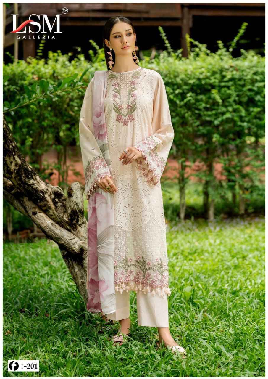 LSM Galleria Firdous Queen Lawn Vol 20 Readymade Lawn Cotton Dress 6 pcs Catalogue