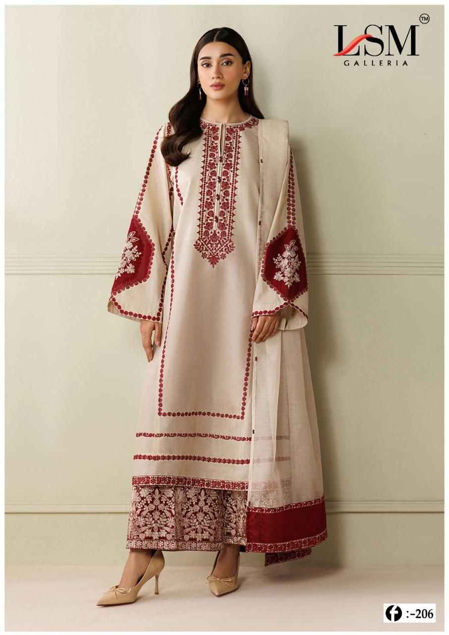 LSM Galleria Firdous Queen Lawn Vol 20 Readymade Lawn Cotton Dress 6 pcs Catalogue