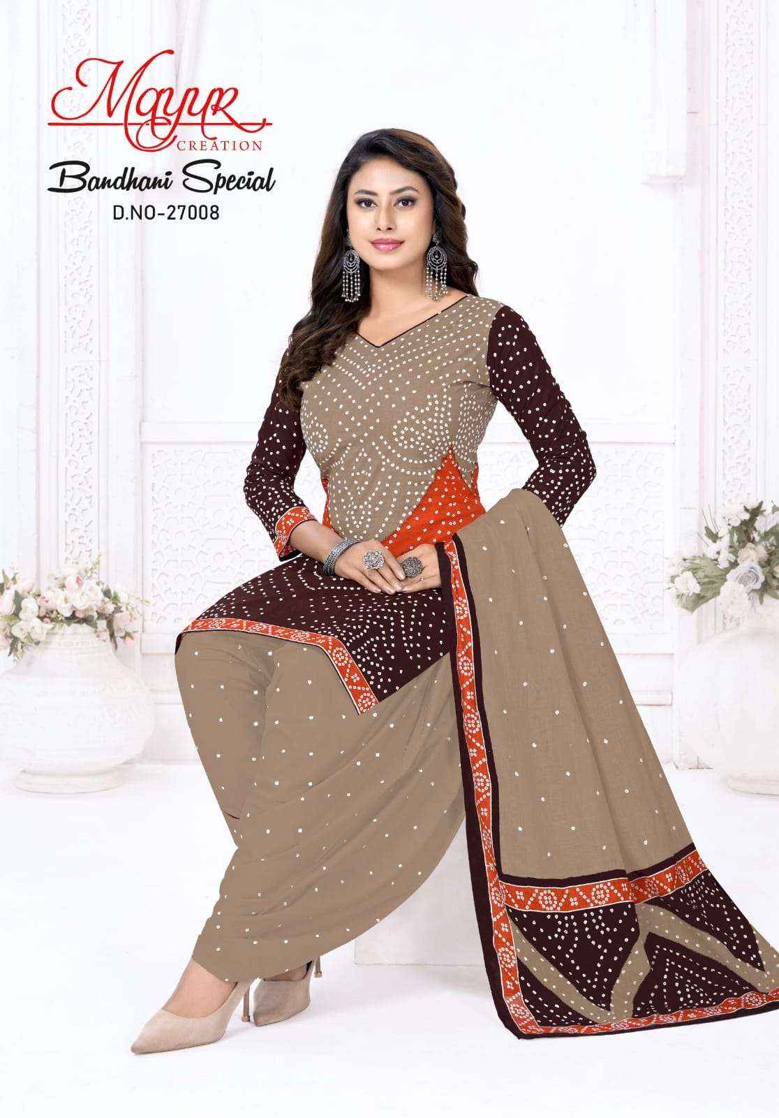 Mayur Creation Bandhani Special Vol 27 Cotton Dress Material 10 pcs Catalogue