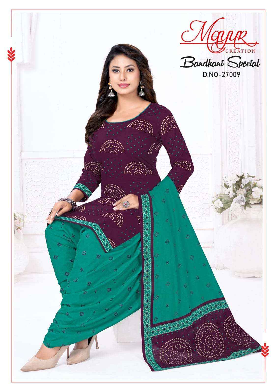 Mayur Creation Bandhani Special Vol 27 Cotton Dress Material 10 pcs Catalogue