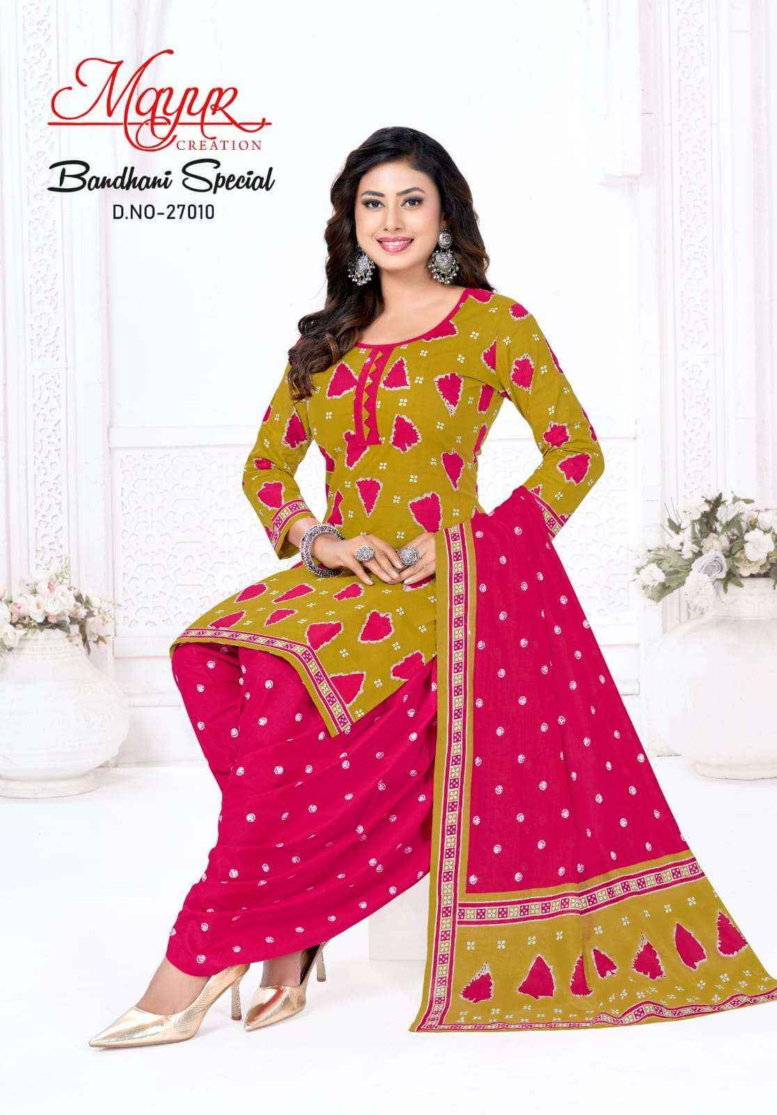 Mayur Creation Bandhani Special Vol 27 Cotton Dress Material 10 pcs Catalogue