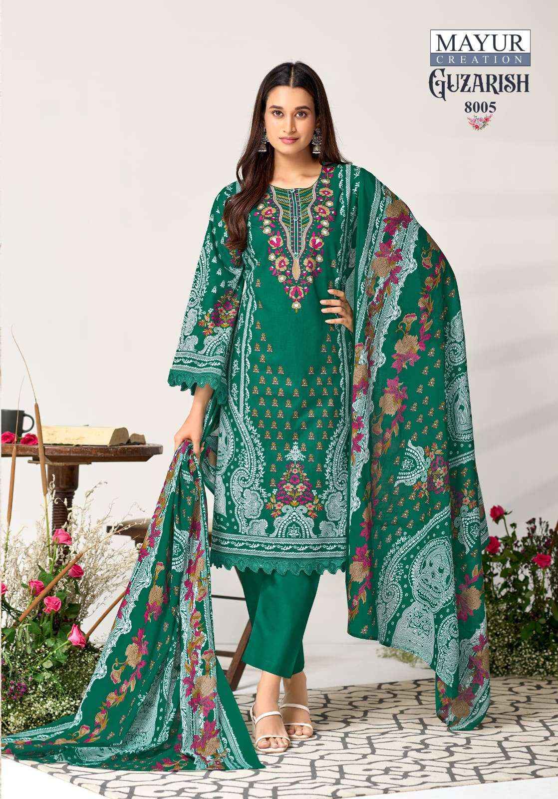 Mayur Creation Guzarish Vol 8 Cotton Dress Material 8 pcs Catalogue