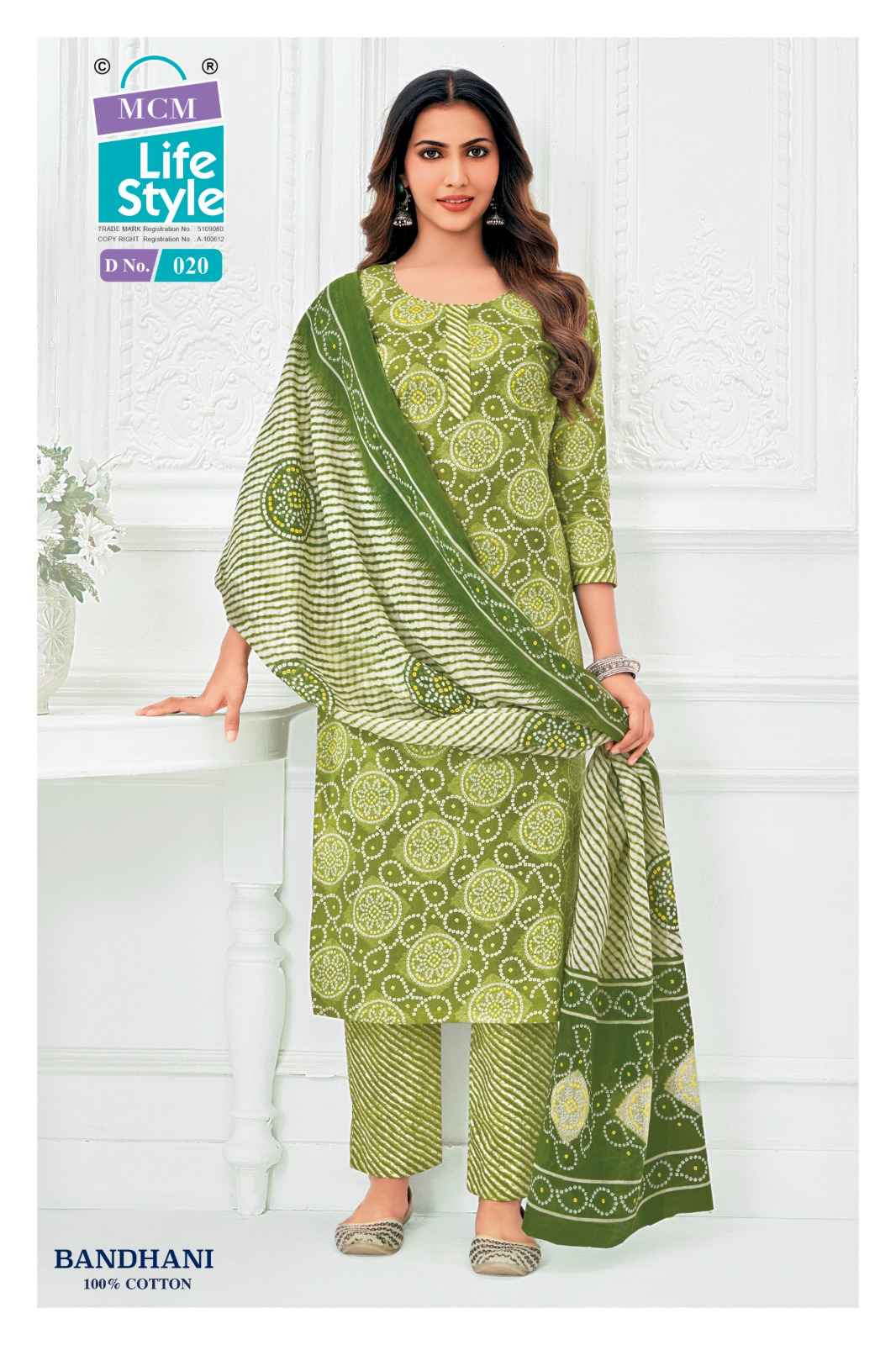 MCM Bandhani Readymade Cotton Dress 10 pcs Catalogue